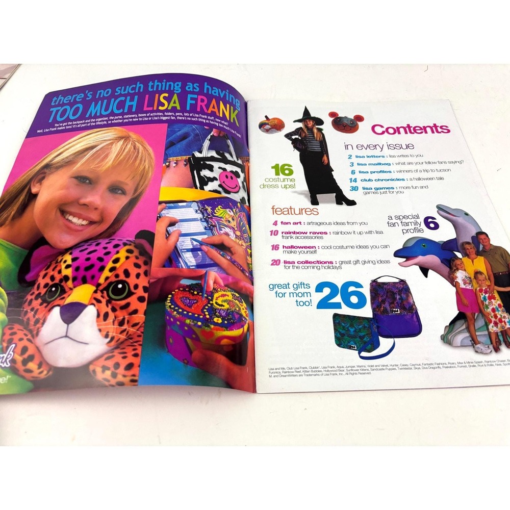 Vintage Official Lisa Frank Winter 2000 Edition Fan Catalog Magazine Rare - Picture 3 of 8